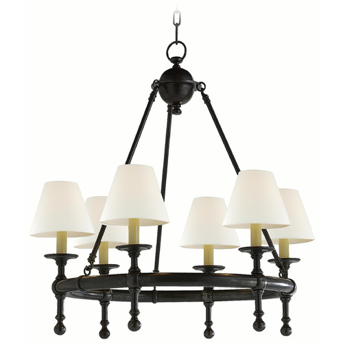 Visual Comfort Signature Collection Chapman & Myers Classic Bronze Chandelier