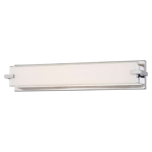 Cubism Chrome LED Bathroom Light by George Kovacs