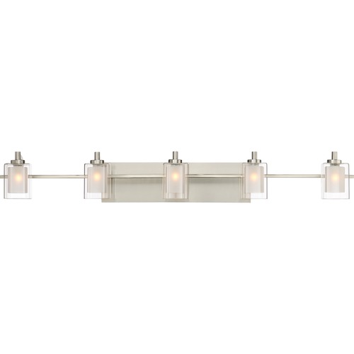 Kolt Brushed Nickel LED Bathroom Light by Quoizel Lighting
