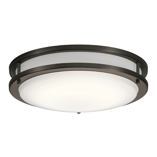 Kichler Lighting Transitional LED Flush Mount Light Olde Bronze Avon by Kichler Lighting 10769OZLED