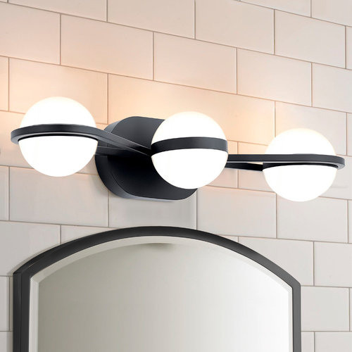 Brettin 24-Inch Matte Black LED Vanity Light by Kichler Lighting