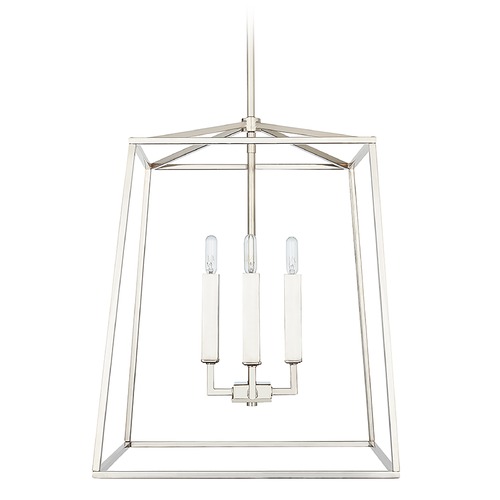 Thea 4-Light Polished Nickel Pendant by Capital Lighting
