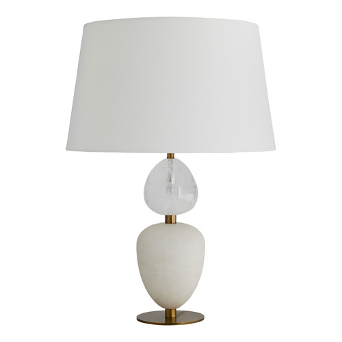 Aubrey Table Lamp in Alabaster, Crystal & Brass by Arteriors Home