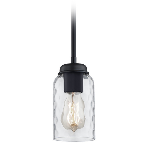 Quoizel Lighting Blanche Mini Pendant in Matte Black by Quoizel Lighting BLA1505MBK