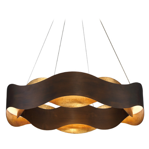 Vaughan Bronze & Gold LED Chandelier by Eurofase Lighting