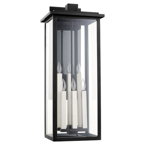 Westerly Large 6-Light Lantern in Noir Quorum International by Quorum Lighting