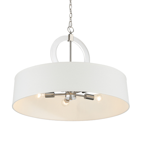Cape Coral 5-Light Pendant in Polished Nickel by Minka Lavery