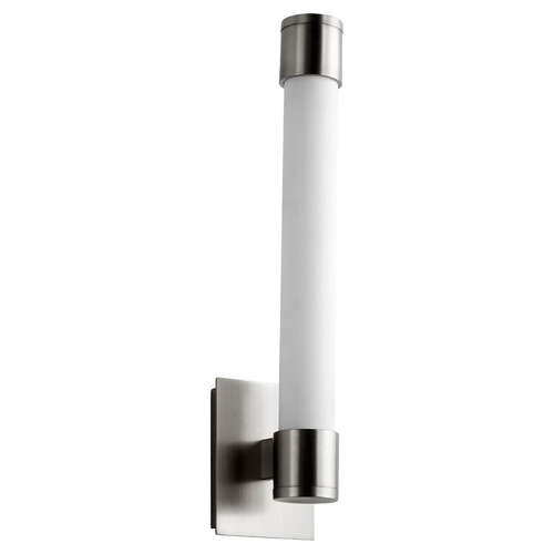 Oxygen Zenith LED Acrylic Wall Sconce in Satin Nickel by Oxygen Lighting 3-556-24