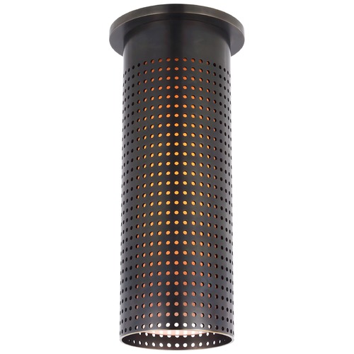 Kelly Wearstler Precision Flush Mount in Bronze by Visual Comfort Signature