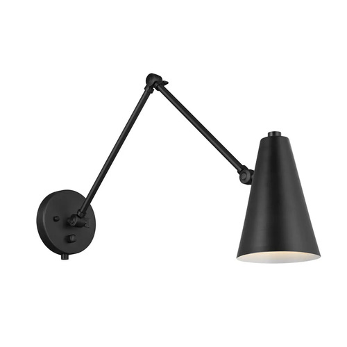 Sylvia Adjustable Wall Lamp in Black by Kichler Lighting