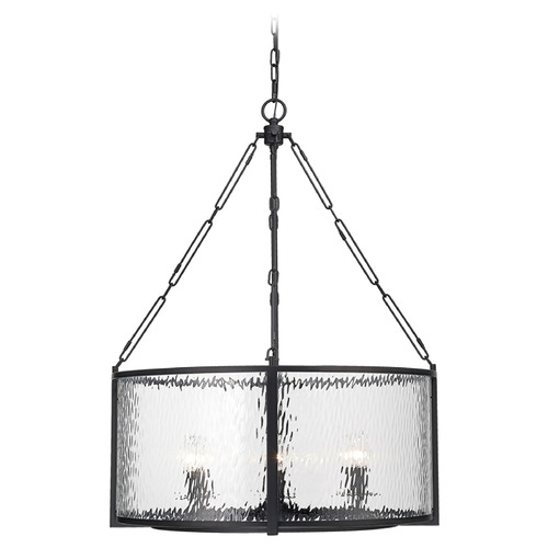 Barrington Matte Black Pendant by Z-Lite