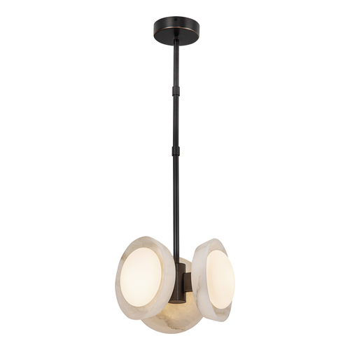 Alora Lighting Alora Lighting Alonso Urban Bronze LED Pendant Light with Oval Shade PD320313UBAR