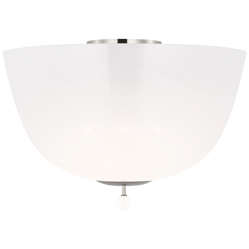 Brisa Polished Nickel Flush Mount Light