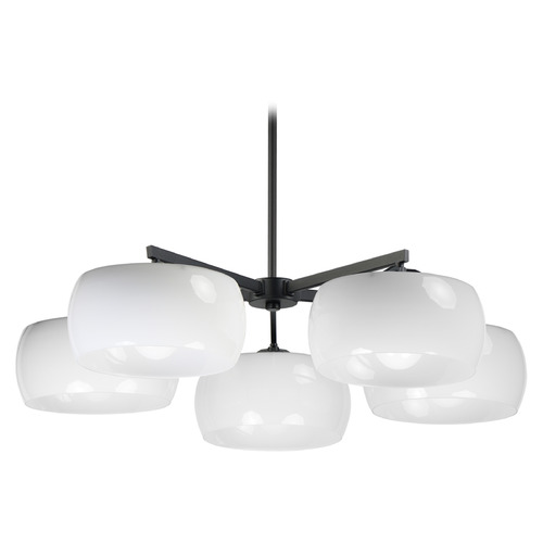 Maxim Lighting Glazed Black Chandelier