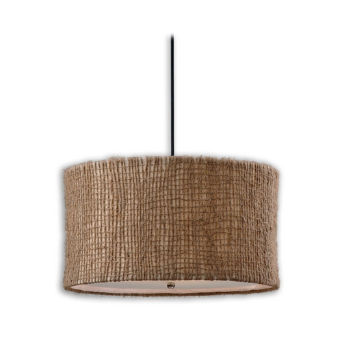 Burleson 22-Inch Pendant in Natural Twine by Uttermost Lighting
