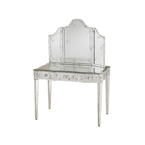 Sofa Table in Granello Silver Leaf / Light Finish