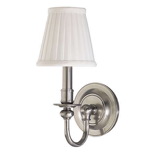 Hudson Valley Lighting Single-Light Sconce with Pleated Shade 1901-SN