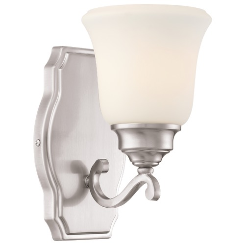 Savannah Row Brushed Nickel Sconce by Minka Lavery