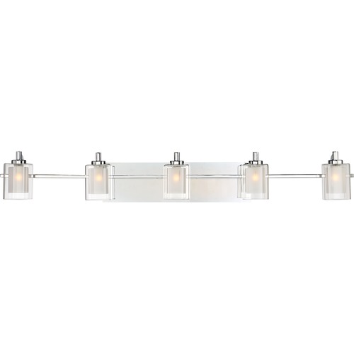 Kolt Polished Chrome LED Bathroom Light by Quoizel Lighting