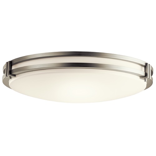 Kichler Lighting Transitional LED Flush Mount Light Brushed Nickel Avon by Kichler Lighting 10788NILED