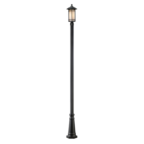 Z-Lite Z-Lite Woodland Black Post Light 527PHB-519P-BK