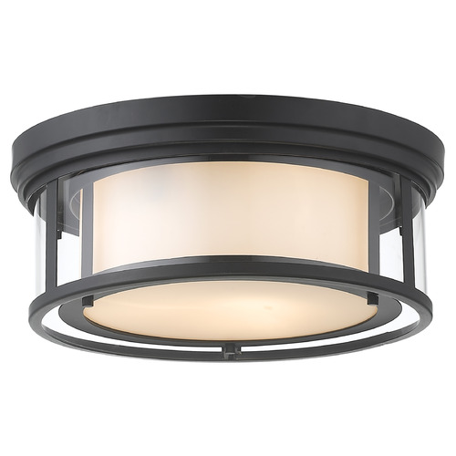 Z-Lite Willow Matte Black Flush Mount by Z-Lite 426F16-MB