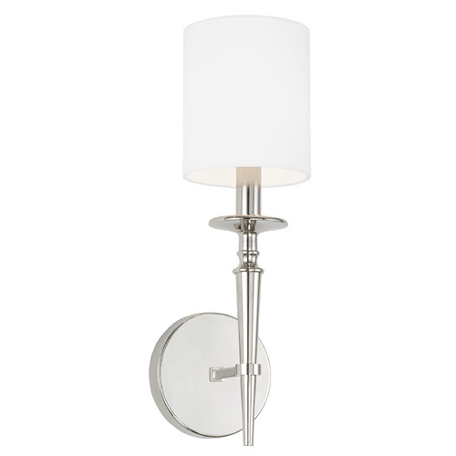HomePlace by Capital Lighting Abbie Wall Sconce in Polished Nickel by HomePlace by Capital Lighting 642611PN-701