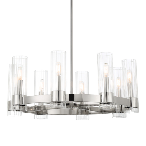 Vernon Place 8-Light Chandelier in Chrome by Minka Lavery