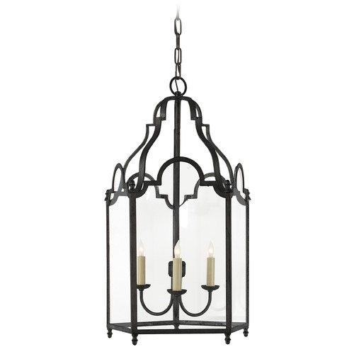 Visual Comfort Signature Collection E.F. Chapman French Market Lantern in Black Rust by Visual Comfort Signature CHC3414BR