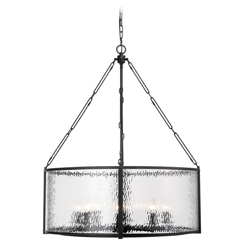 Barrington Matte Black Pendant by Z-Lite