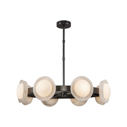 Alora Lighting Alora Lighting Nyc Studio Alonso Urban Bronze LED Chandelier CH320837UBAR