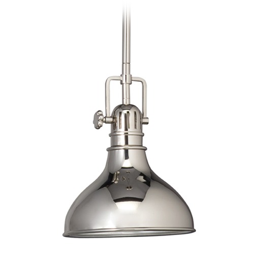 Hatteras Bay 8-Inch Pendant in Polished Nickel by Kichler Lighting