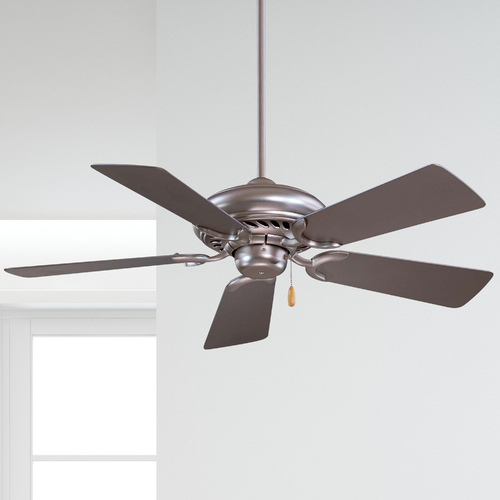Supra 44-Inch Fan in Brushed Steel by Minka Aire