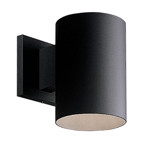 Cylinder Black Outdoor Wall Light by Progress Lighting