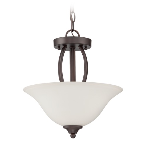 Northlake 14-Inch Aged Bronze Semi-Flush Mount by Craftmade Lighting