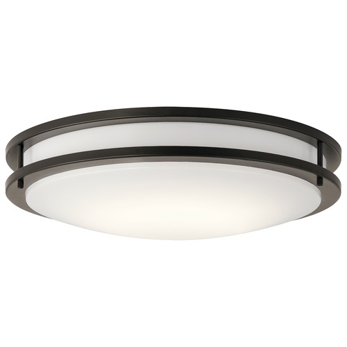 Kichler Lighting Transitional LED Flush Mount Light Olde Bronze Avon by Kichler Lighting 10788OZLED