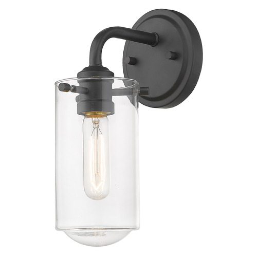 Z-Lite Delaney Matte Black Sconce by Z-Lite 471-1S-MB