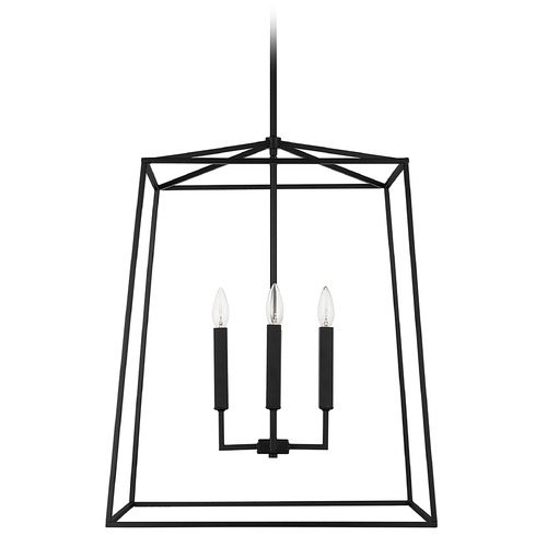 Thea 4-Light Matte Black Pendant by Capital Lighting