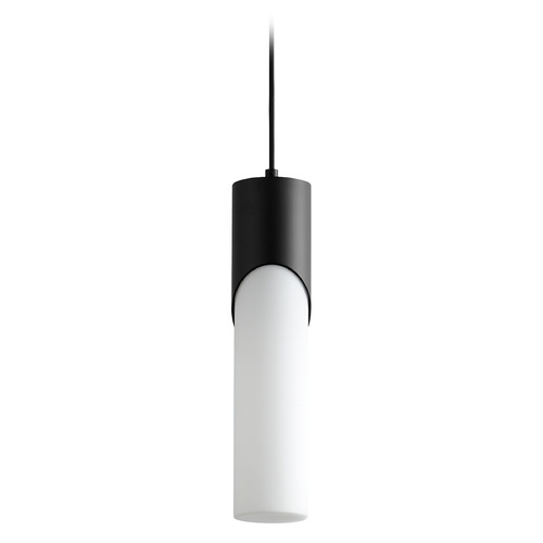 Oxygen Ellipse 17-Inch LED Glass Pendant in Black by Oxygen Lighting 3-678-115