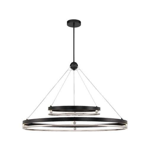 Grand Illusion 49-Inch LED Pendant in Coal & Nickel by Metropolitan