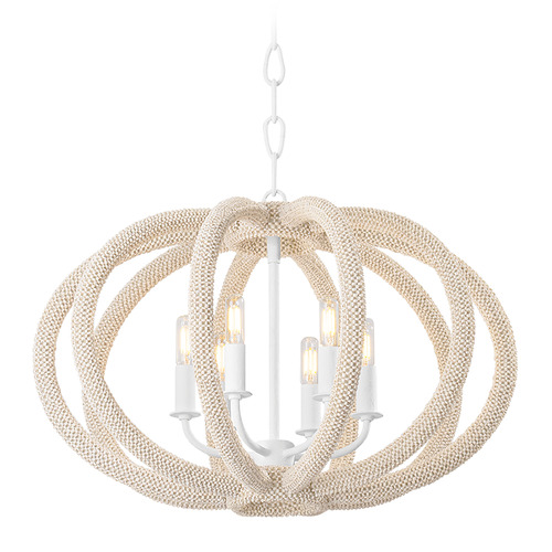 Hudson Valley Lighting Lewiston White Plaster LED Chandelier