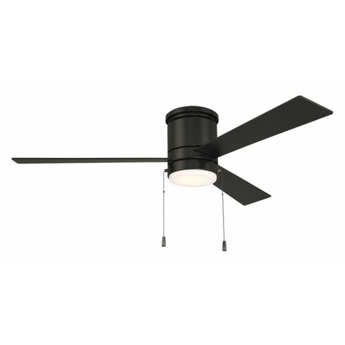 Craftmade Lighting Mccoy Flat Black LED Ceiling Fan with Light