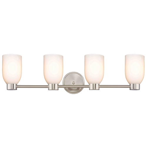 Design Classics Lighting Aon Fuse Satin Nickel Bathroom Light 1804-09 GL1024D