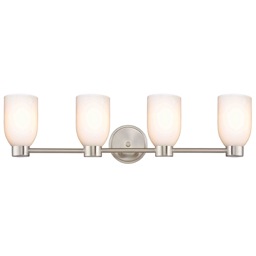 Aon Fuse Satin Nickel Bathroom Light