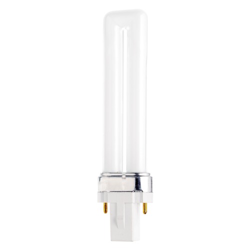 Satco Lighting Compact Fluorescent Twin Tube Light Bulb 2 Pin Base 2700K by Satco Lighting S6702
