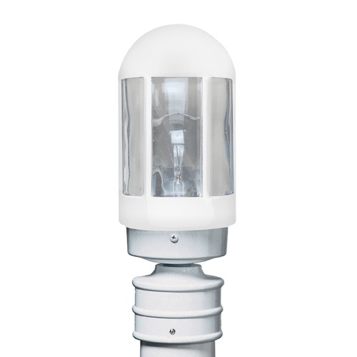 Post Light White Costaluz by Besa Lighting
