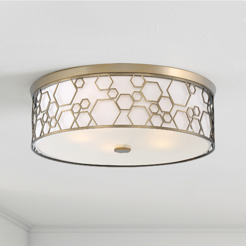 Polished Satin Brass LED Flush Mount by Minka Lavery