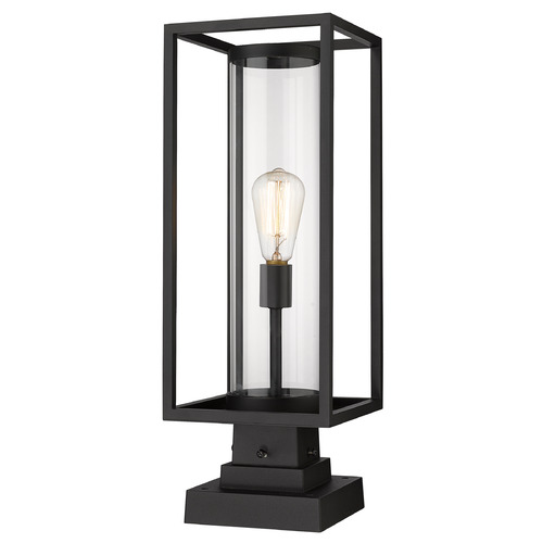 Z-Lite Dunbroch Black Post Light by Z-Lite 584PHMS-SQPM-BK