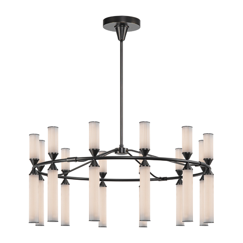Edwin LED Chandelier in Urban Bronze by Alora Lighting