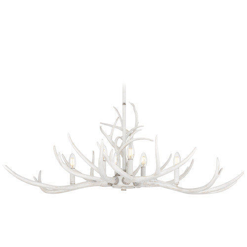 Quoizel Lighting Brosh Antique White Island Light
